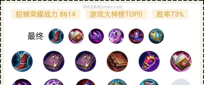 新貂蝉国服出装铭文攻略（挑战高级局，打造最强貂蝉装备铭文搭配）