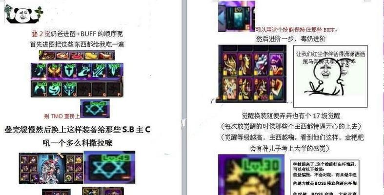 DNF体力奶爸出装攻略（深入剖析DNF体力奶爸的最佳装备选择）