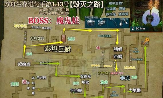 《方舟进化手游游戏攻略大全》（探索原始世界，驯服巨兽，打造恐龙王国！（）